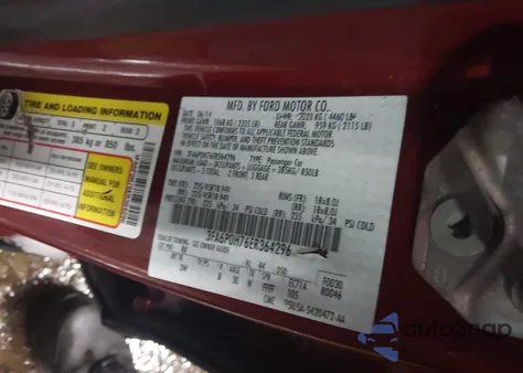 2014 Ford Fusion Se from USA, damaged, VIN 3FA6P0H76ER364296